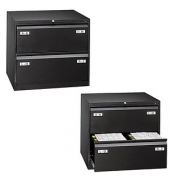 Hängeregistraturschrank Light CDF2633 2bahnig 2Schübe sw