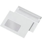 Briefumschlag 30005324, C6, ohne Fenster, selbstklebend, 75g, weiß