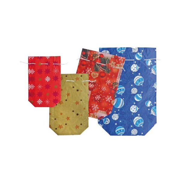 50 Stück Alpedia 4573-0099 Weihnachtsbeutel 23x36cm 2500g mit Zug 4010992330050 Alpedia