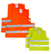 LEINA-WERKE unisex Warnwesten FAMILY 2+2 orange Einheitsgröße
