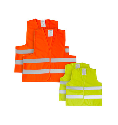 LEINA-WERKE unisex Warnwesten FAMILY 2+2 orange Einheitsgröße