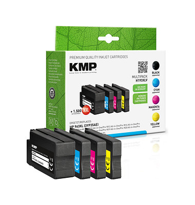 H193XLV schwarz, cyan, magenta, gelb Tintenpatronen ersetzen HP 963XL (3YP35AE)