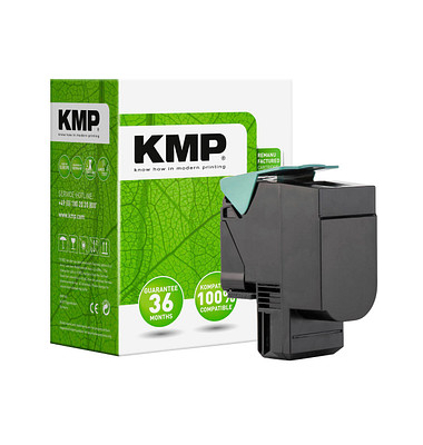 KMP L-T112C cyan Toner ersetzt LEXMARK 80C0S20/80C2SC0/E/80C20C0/E