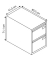 Hängeregistraturschrank Light IPCCA12645 1bahnig 2Schübe gr