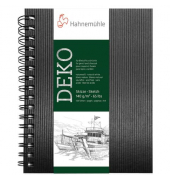 Skizzenbuch Deko - A4, 140 g/qm, 62 Blatt, schwarz