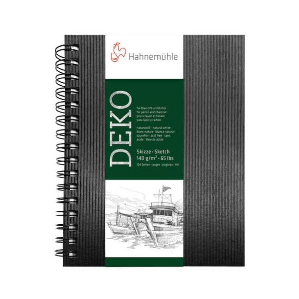 4011367282882 - Skizzenbuch Deko - A4 140 g qm 62 Blatt schwarz 4011367282882 HAHNEMÜHLE 4011367282882 - Skizzenbuch Deko - A4 140 g qm 62 Blatt schwarz 4011367282882 HAHNEMÜHLE