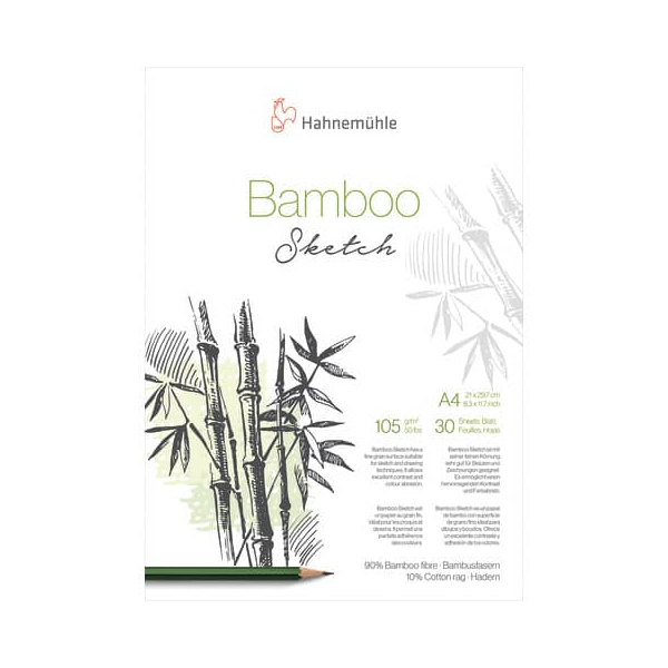 4011367285616 - Skizzenblock Bamboo - A4 105 g qm 30 Blatt 4011367285616 HAHNEMÜHLE 4011367285616 - Skizzenblock Bamboo - A4 105 g qm 30 Blatt 4011367285616 HAHNEMÜHLE
