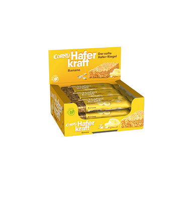 CORNY Haferkraft Banane Müsliriegel 12 Riegel