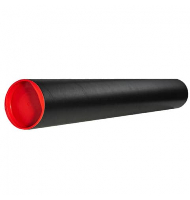 Versandrohr PH50040 schwarz, bis DIN Versand, innen 56,5x&Oslash;6cm, rund, Karton beschichtet