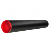 Versandrohr PH50018 schwarz, bis DIN Versand, innen 86,5x&Oslash;8cm, rund, Karton beschichtet