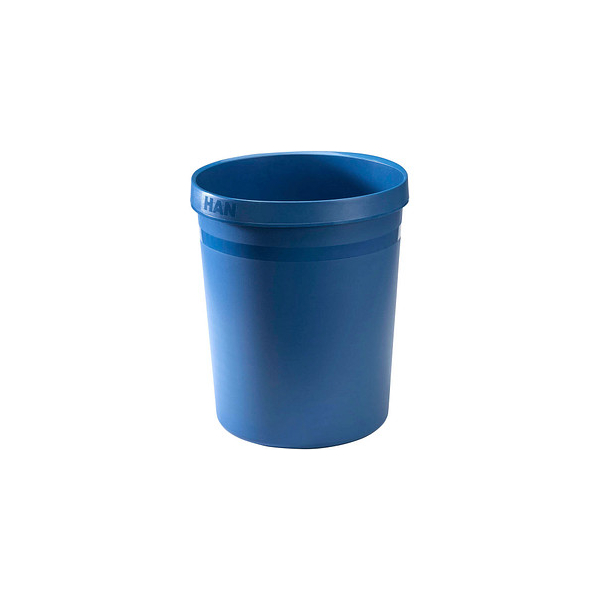 4012473091221 - 15 x Han Papierkorb Grip Karma 18 Liter rund RC-Kunststoff öko-blau