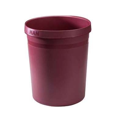 Papierkorb Grip Karma 18198-17, 18 Liter, rund, rot