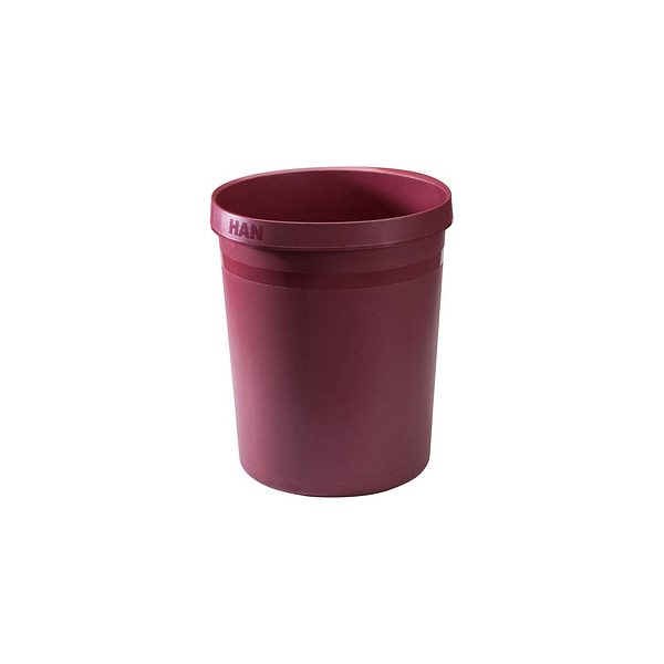 4012473091252 - 15 x Han Papierkorb Grip Karma 18 Liter rund RC-Kunststoff öko-rot