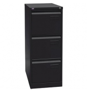 H&auml;ngeregistraturschrank IPCCA13633 Light, schwarz, 3 Schubladen, 1-bahnig