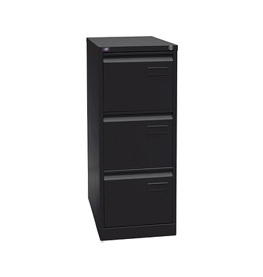 H&auml;ngeregistraturschrank IPCCA13633 Light, schwarz, 3 Schubladen, 1-bahnig