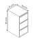 Hängeregistraturschrank Light IPCCA13633 1bahnig 3Schübe sw