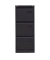 H&auml;ngeregistraturschrank IPCCA13633 Light, schwarz, 3 Schubladen, 1-bahnig