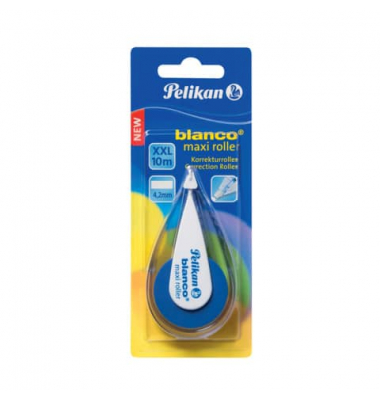 Korrekturroller 340323 BLANCO, blau/transparent, 4,2mm x 10m, Einweg, in Blister