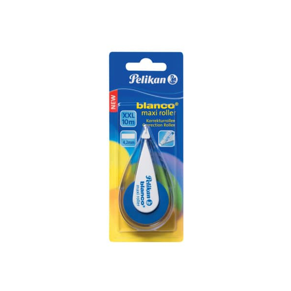 5 Stück Pelikan Korrekturroller 340323 BLANCO, blau/transparent, 4,2mm x 10m, Einweg, in Blister 4012700340320 Pelikan