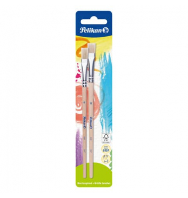 Pinselset Sorte 613F, 720383, Gr&ouml;&szlig;en sortiert, flache Spitze