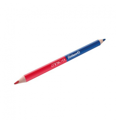 Farbstift DUO, 810838, rot+blau, dreikant