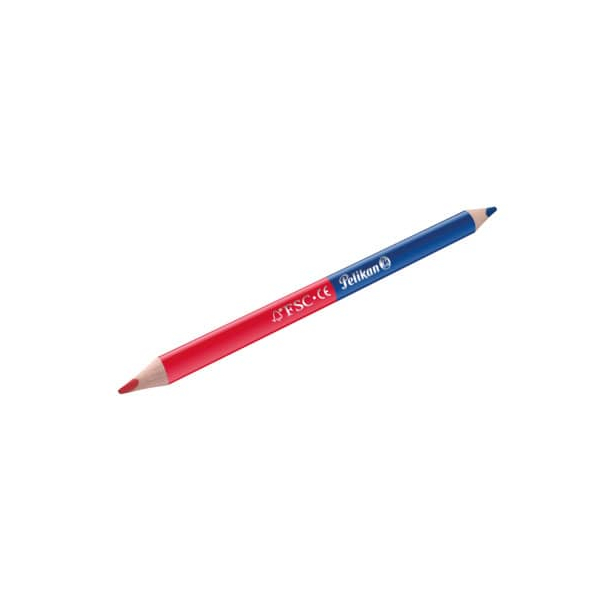 12 Stück Pelikan Silbentrennstift - rot/blau, dick 4012700810830 Pelikan