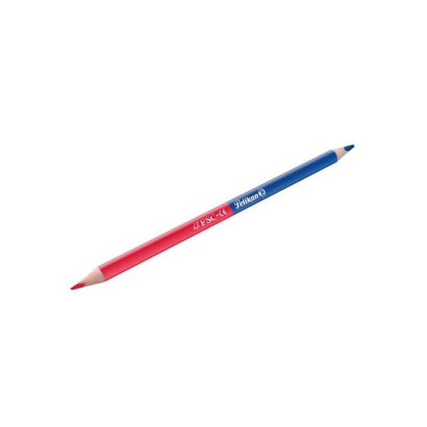 12 Stück Pelikan Farbstift DUO, 810845, rot+blau, dreikant 4012700810847 Pelikan