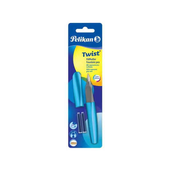 8 Stück Pelikan Füller Patrone M Twist Frosted blau 4012700811264 Pelikan