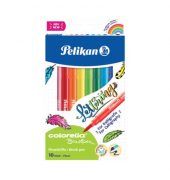 Fasermaler Colorella® Brushpen - 10 Farben, 0,8 - 8 mm, sortiert