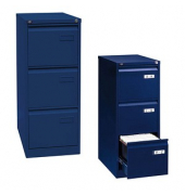 H&auml;ngeregistraturschrank IPCCA13639 Light, oxfordblau, 3 Schubladen, 1-bahnig