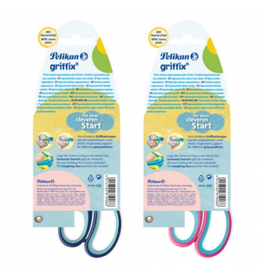 Kinderschere griffix, Titan-Nitrid-Beschichtung, titanbeschichtet, 15cm, farbig sortiert