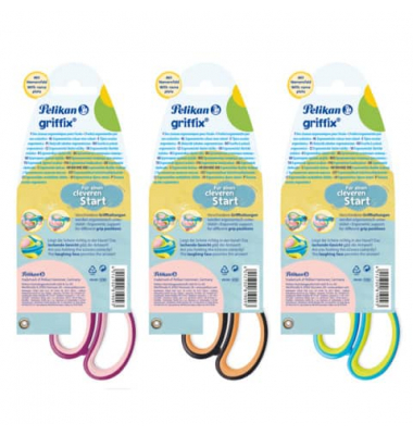 Kinderschere griffix, Titan-Nitrid-Beschichtung, titanbeschichtet, 15cm, farbig sortiert