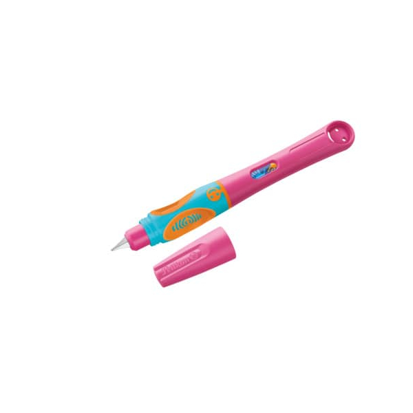 4012700820259 - griffix Füllhalter Lovely Pink für Linkshänder Schreiblernstift mit ergonomischer Griffzone - 1 Stück (820257)