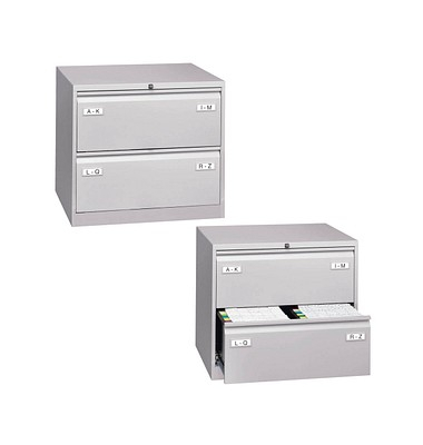 Hängeregistraturschrank Light CDF2645 2bahnig 2Schübe gr