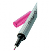 Fineliner 96, 943225, silber (Schreibfarbe: pink), 0,4mm