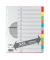 Kartonregister 32007-20, 12-teilig blanko, A4+, 225 g/m&sup2;, farbige Taben, 12-teilig