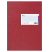 Gesch&auml;ftsbuch 86-18642, rot, A4, kariert, 70g, 96 Blatt / 192 Seiten