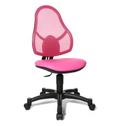 B&uuml;rodrehstuhl Open Art Junior, pink / schwarz, bis 110kg, ohne Kopfst&uuml;tze