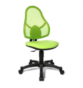 B&uuml;rodrehstuhl Open Art Junior, apfelgr&uuml;n / schwarz, bis 110kg, ohne Kopfst&uuml;tze