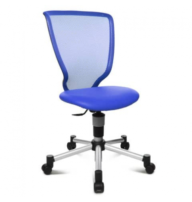 Kinderdrehstuhl Titan Junior, blau / silber, bis 60kg, ohne Kopfst&uuml;tze