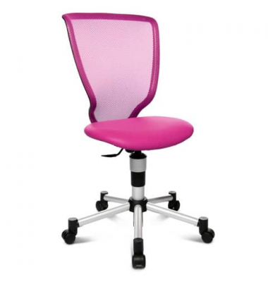 Kinderdrehstuhl Titan Junior, pink / silber, bis 60kg, ohne Kopfst&uuml;tze