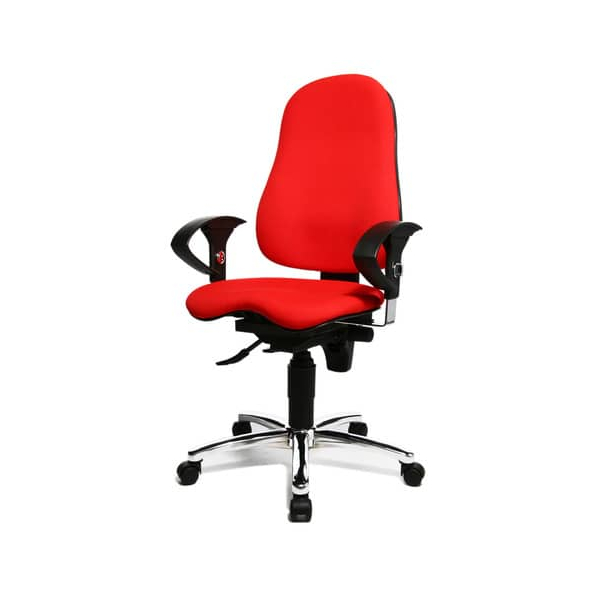 4014296059419 - Bürodrehstuhl Sitness 10 rot mit Armlehnen bis 110kg 4014296059419 Topstar