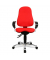 Bürodrehstuhl Sitness 10, rot, mit Armlehnen, bis 110kg