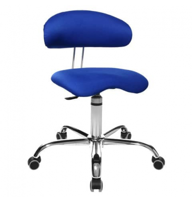 Hocker ST290W56H Sitness 40, blau, mit Rollen, höhenverstellbar, bis 110kg
