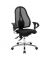 Bürodrehstuhl Sitness 15, schwarz, mit Armlehnen, bis 110kg