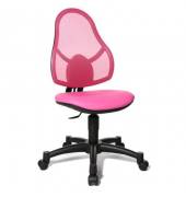 B&uuml;rodrehstuhl Open Art Junior, pink / schwarz, bis 110kg, ohne Kopfst&uuml;tze