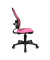 B&uuml;rodrehstuhl Open Art Junior, pink / schwarz, bis 110kg, ohne Kopfst&uuml;tze