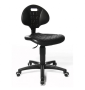 B&uuml;rodrehstuhl TEC20, schwarz / schwarz, bis 110kg, ohne Kopfst&uuml;tze