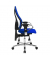 B&uuml;rodrehstuhl Sitness 15, blau/schwarz / chrom, mit Armlehnen, bis 110kg, ohne Kopfst&uuml;tze