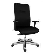 B&uuml;rodrehstuhl Big Star 20, schwarz / silber, mit verstellbaren Armlehnen, bis 150kg, ohne Kopfst&uuml;tze